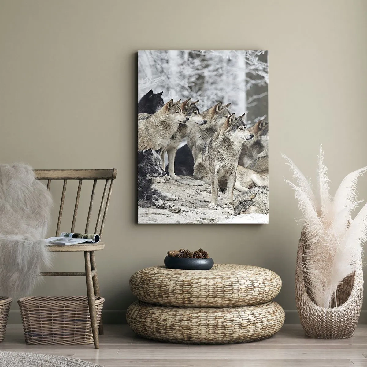 Canvas picture - Family and Friends - 65x120 cm