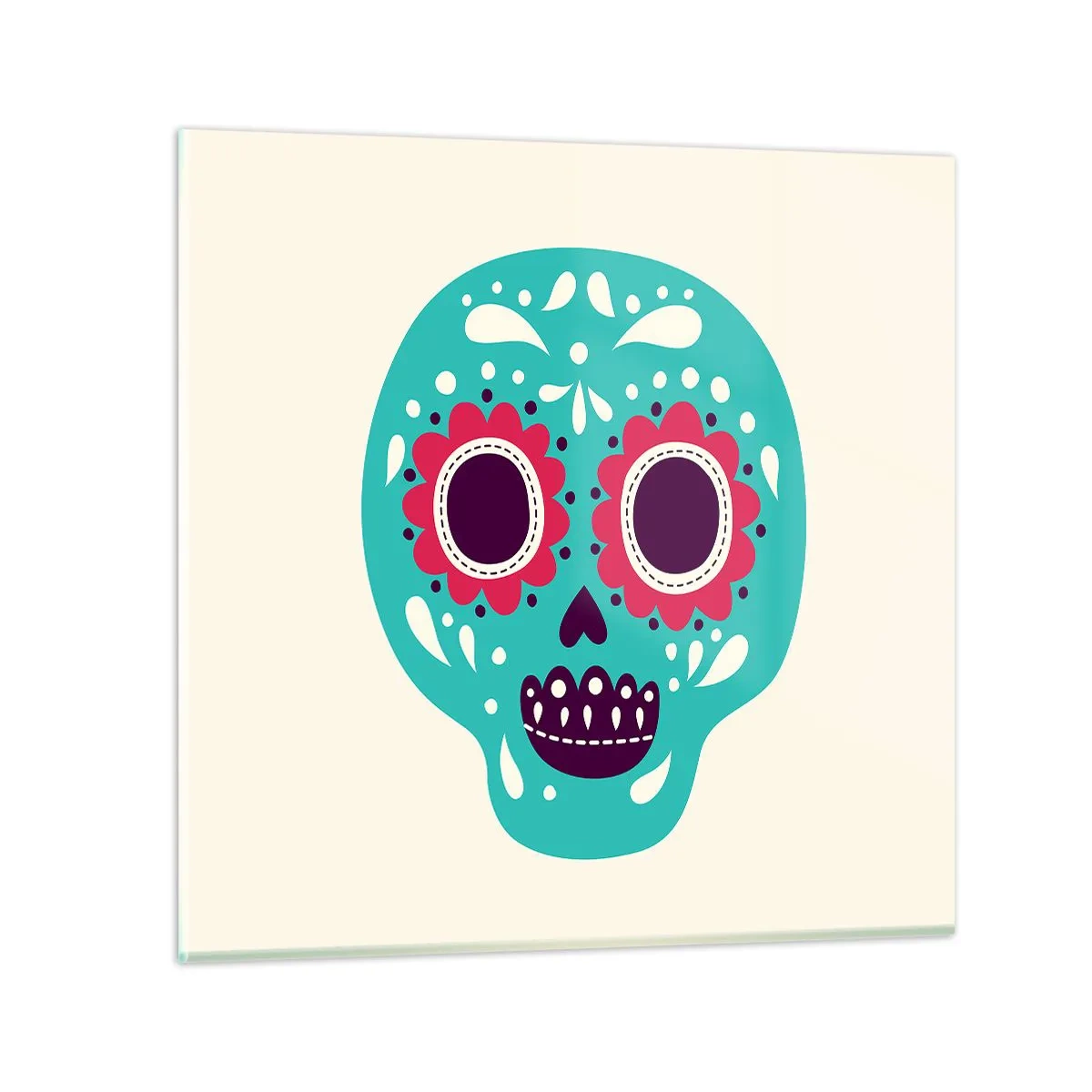 Glass picture - Life - Fun Until You Die - 30x30 cm