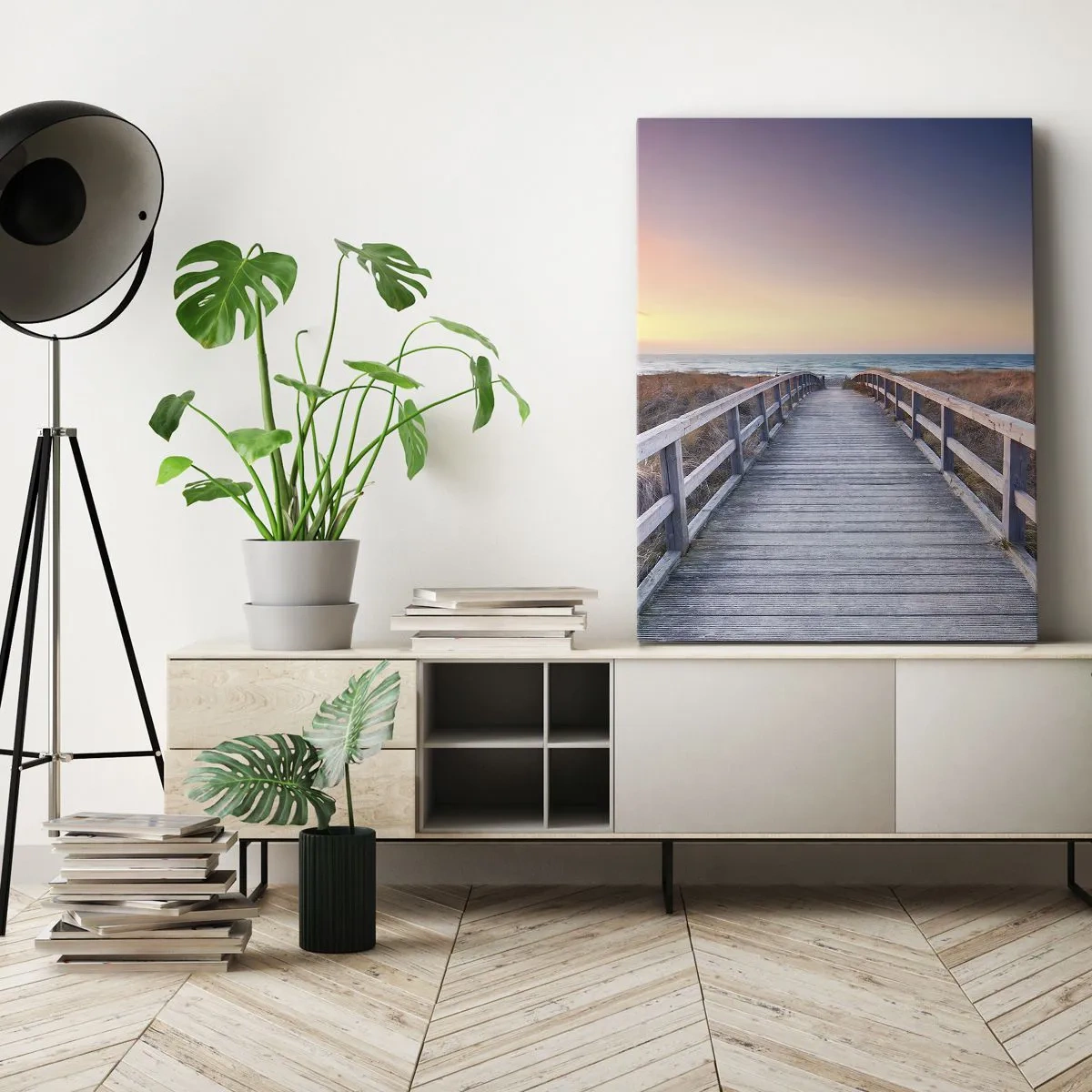 Canvas picture - Baltic Evening Aurora - 50x70 cm