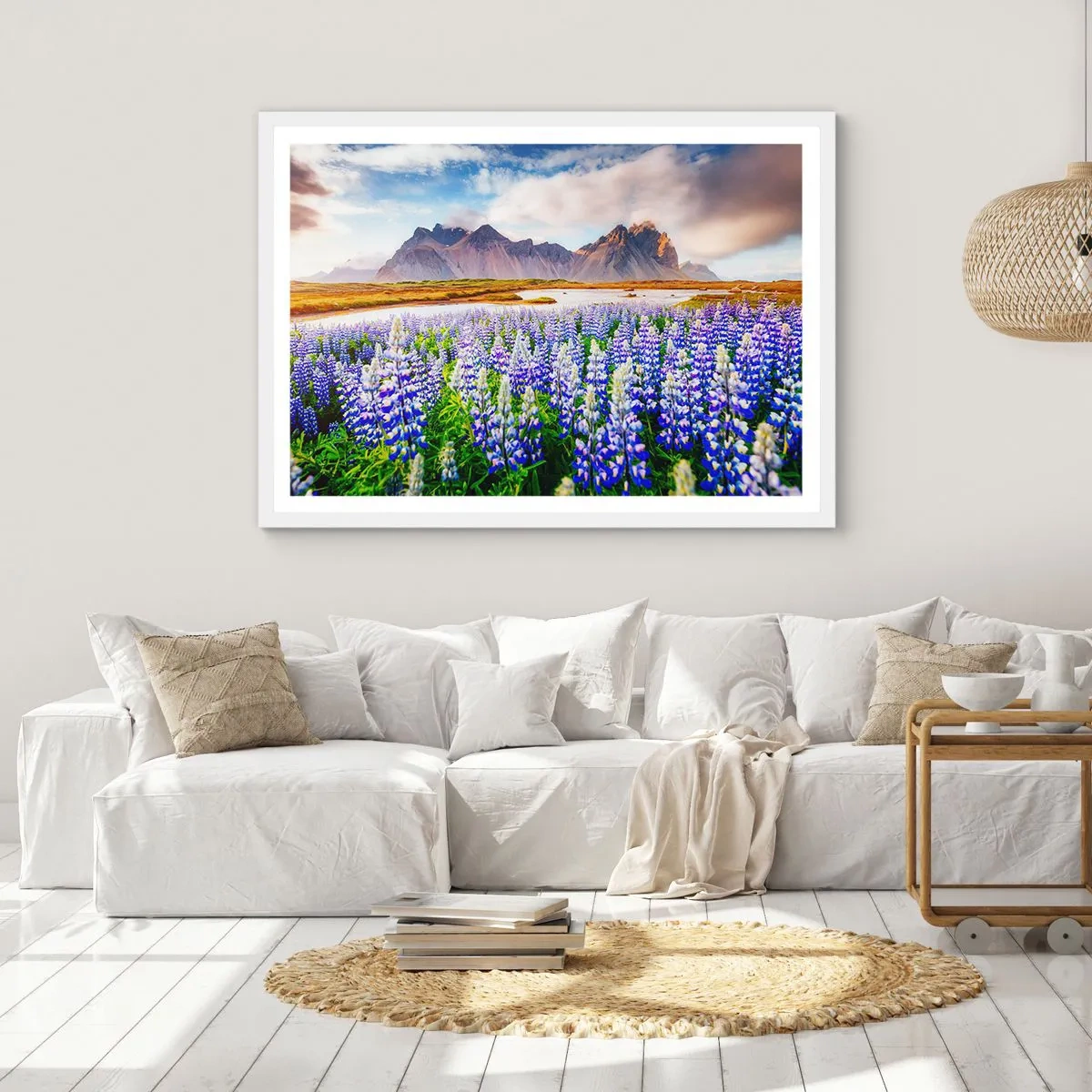 Poster in white frmae - Strength and Severity next to Sweetness - 70x50 cm