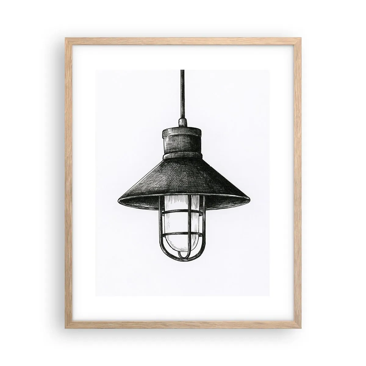 Poster in light oak frame - Like In the Old Days… - 40x50 cm