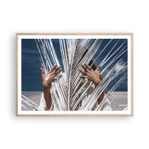 Poster in light oak frame - Shaman's Girlfriend? - 100x70 cm