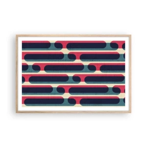 Poster in light oak frame - Inwards and Forwards - 91x61 cm