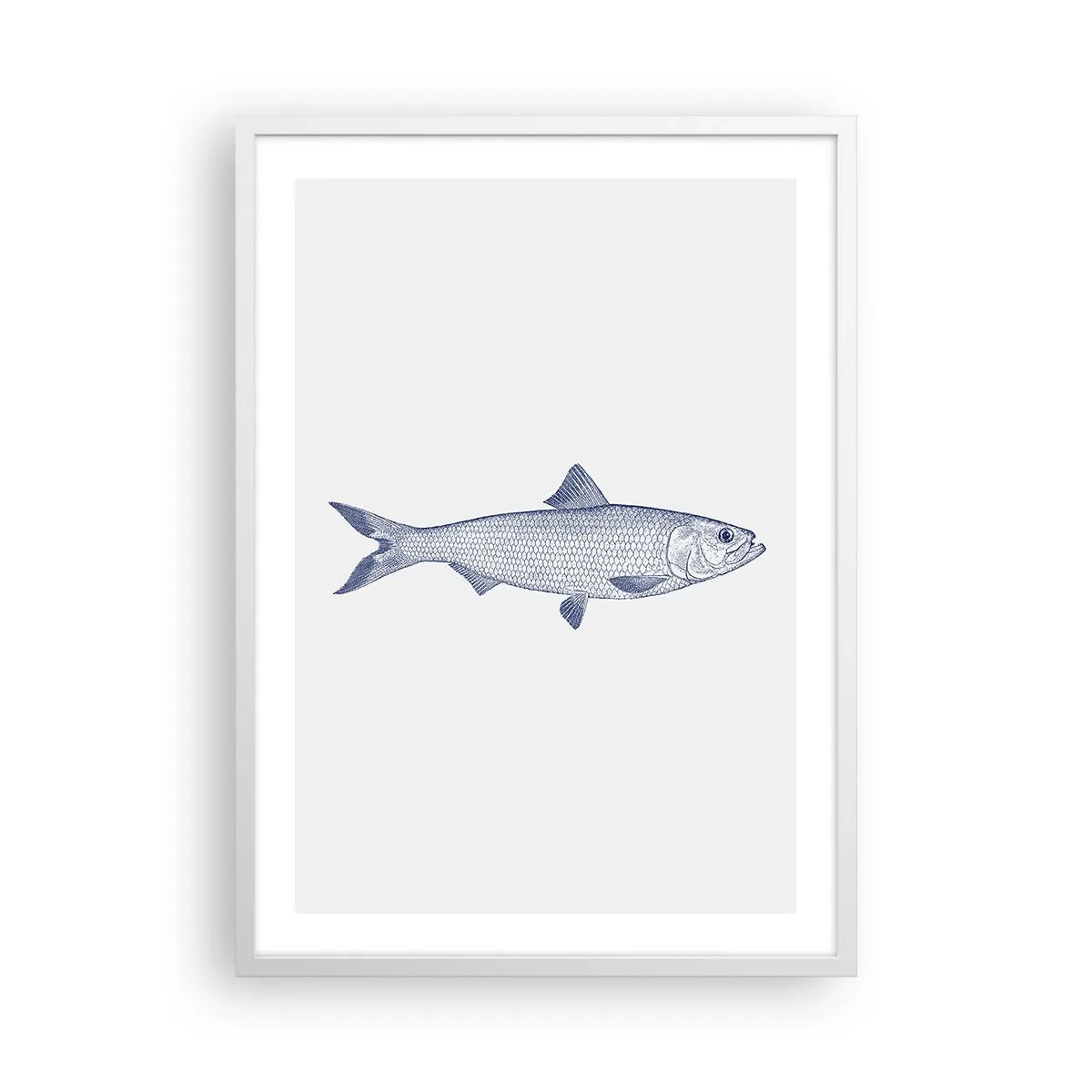 Poster in white frmae - Greetings From Northern Seas - 50x70 cm
