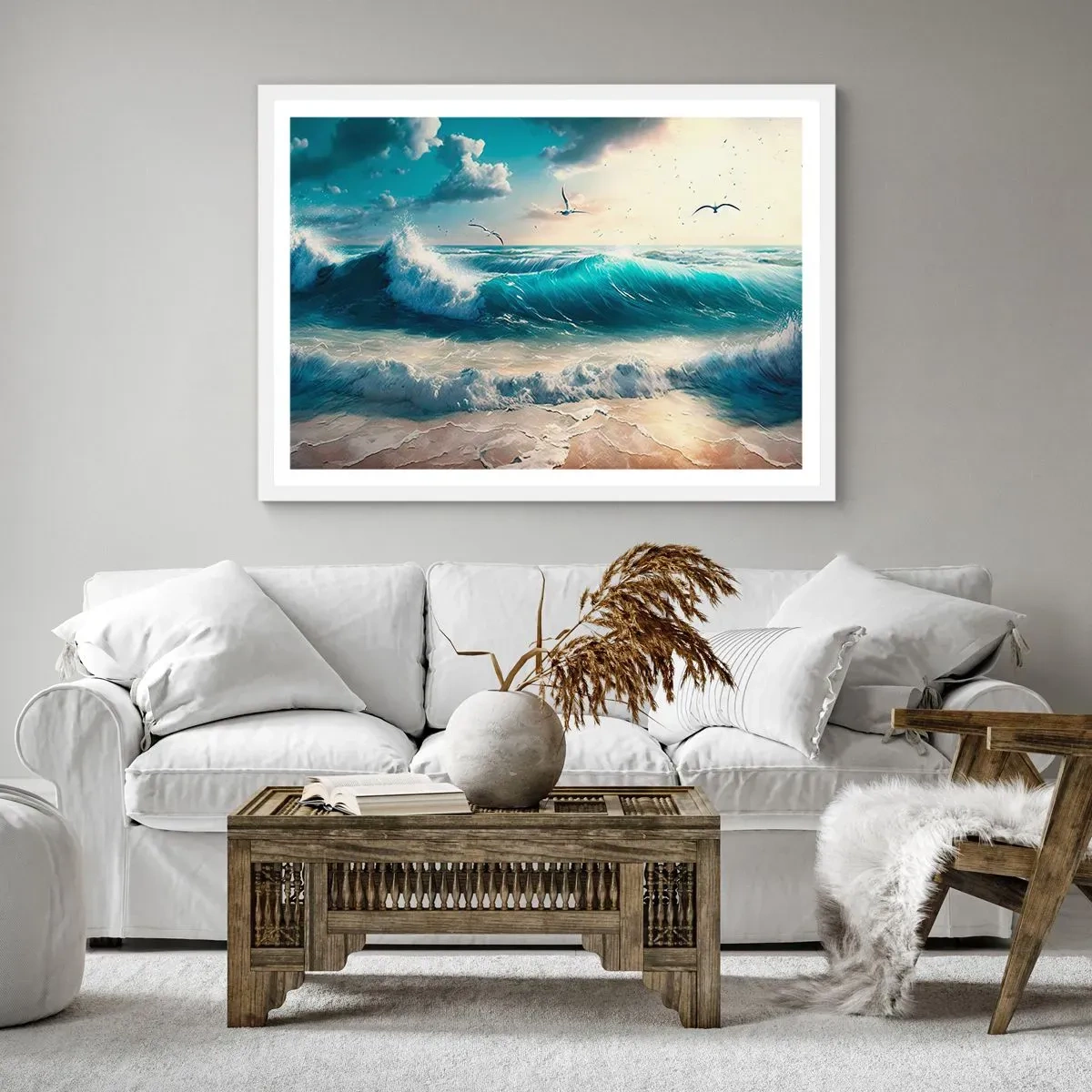 Poster in white frmae - It Hums Especially for You - 50x40 cm