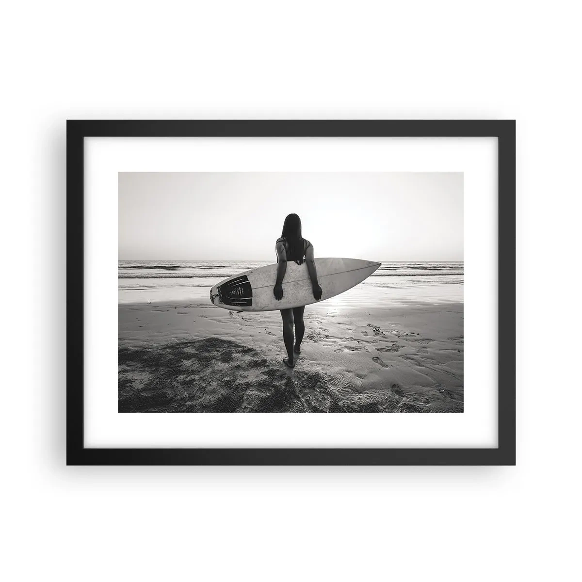 Poster in black frame - Daughter of Sea Wave - 40x30 cm