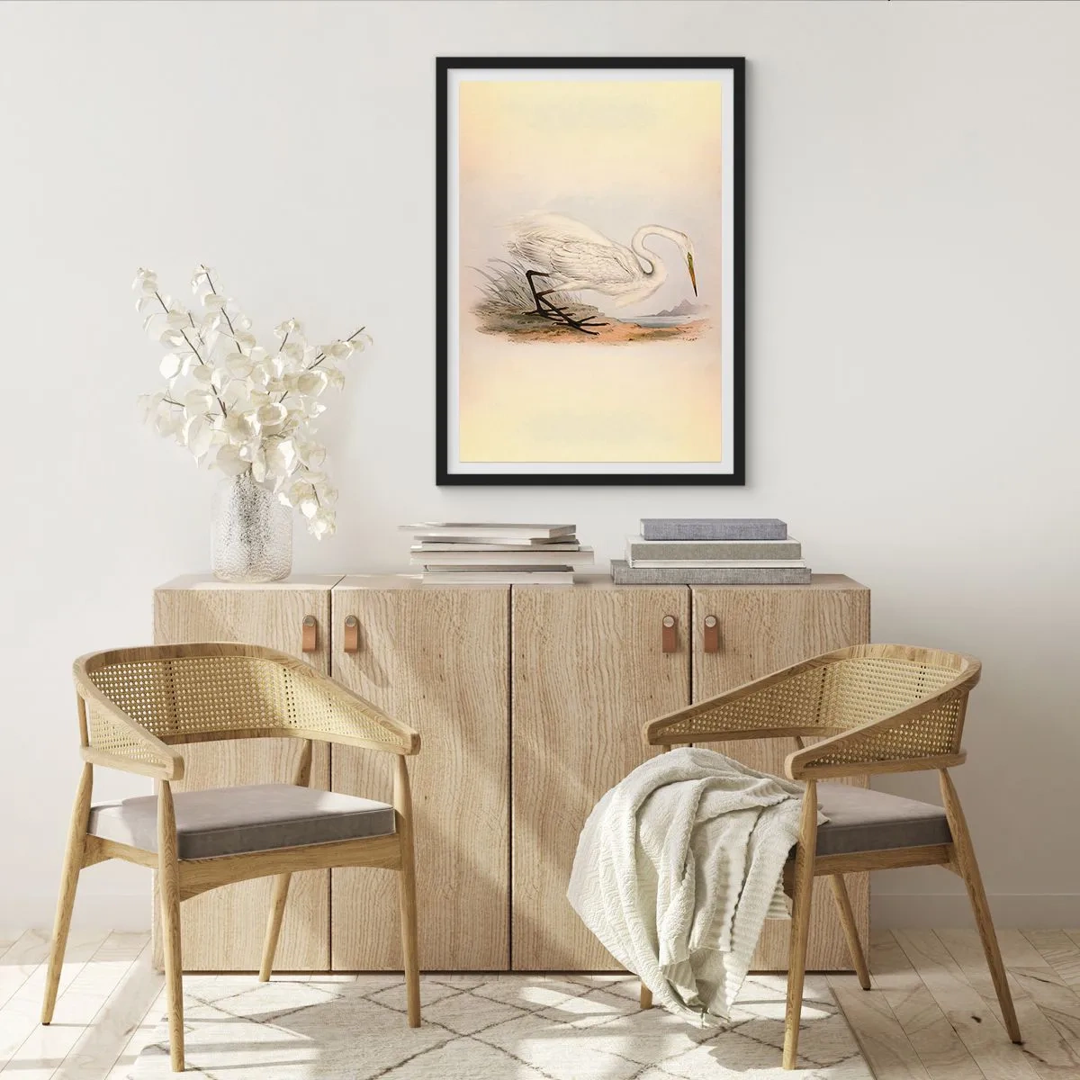 Poster in black frame - Lady on the Marsh - 70x100 cm