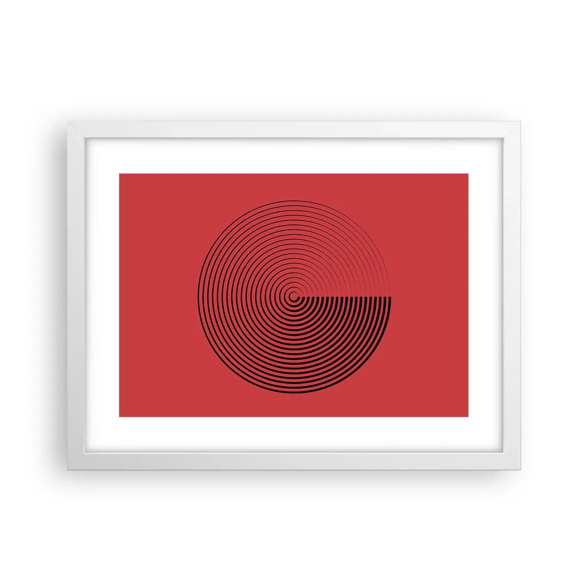 Poster in white frmae - Circular Movement - 40x30 cm