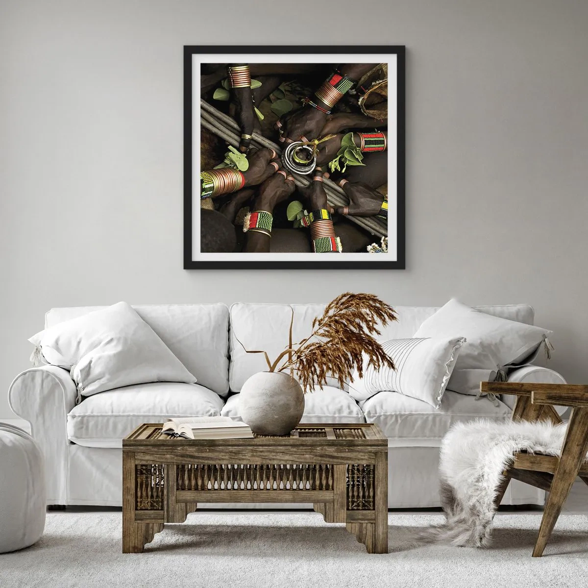 Poster in black frame - We Are Together - 30x30 cm
