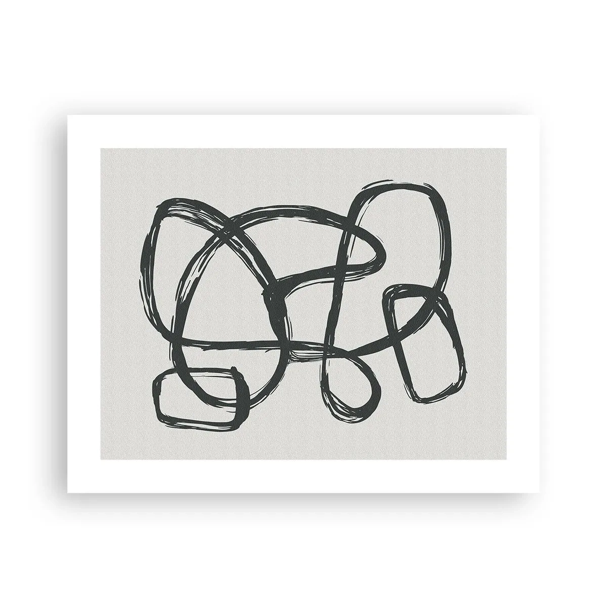 Poster - Abstract in Loops - 50x40 cm