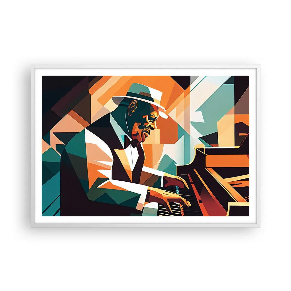 Poster in white frmae - All that Jazz - 100x70 cm