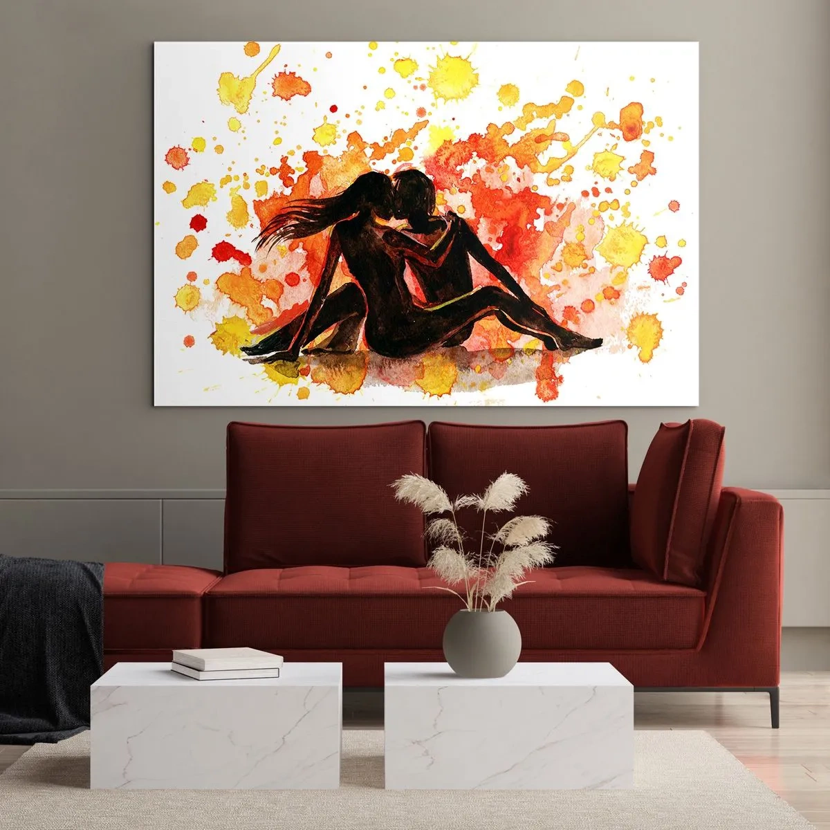 Glass picture - And There Was Light - 120x80 cm