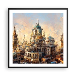 Poster in black frame - City of Cities - 60x60 cm