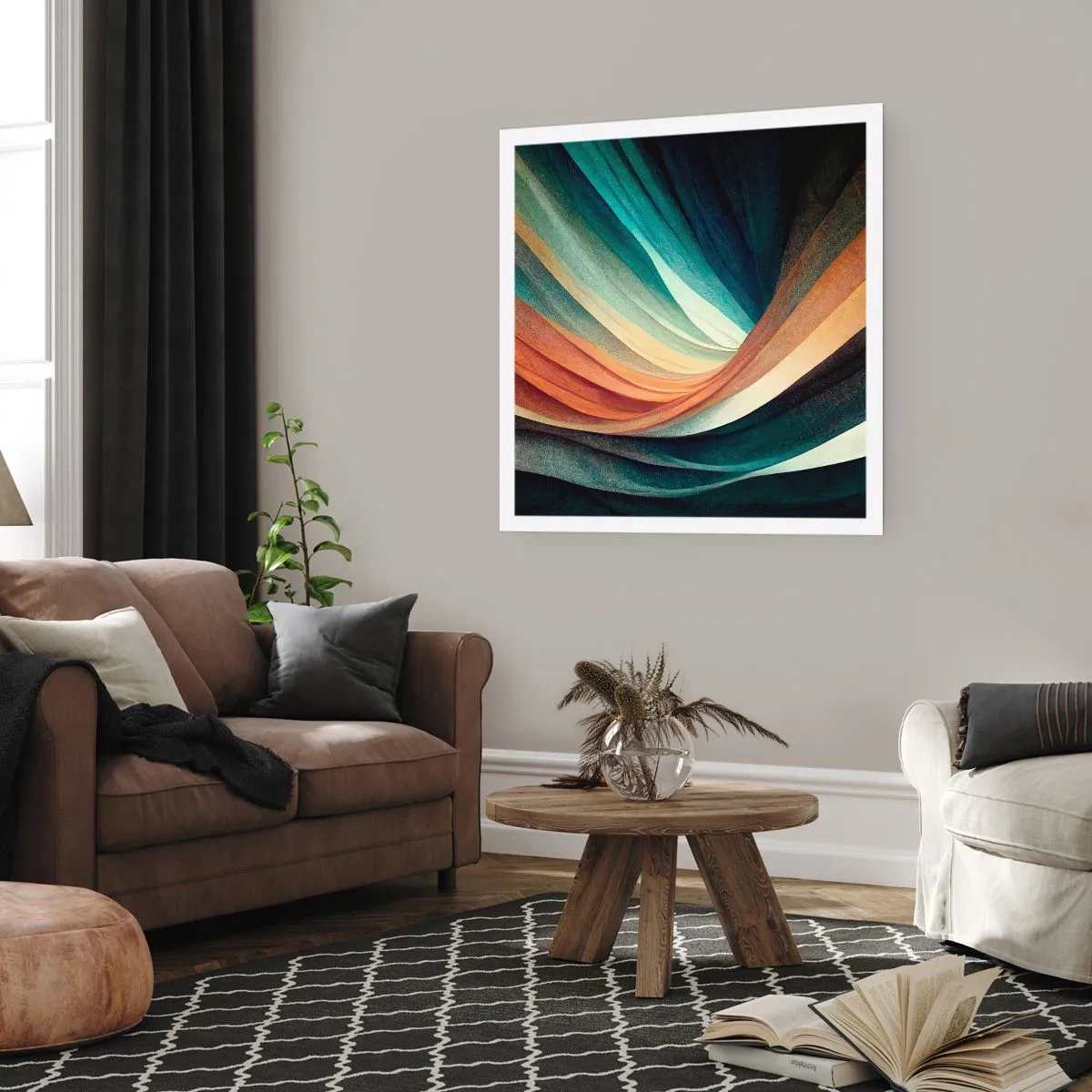 Poster - Woven from Colours - 60x60 cm