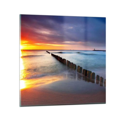 Glass picture - Listen to the Silence - 60x60 cm