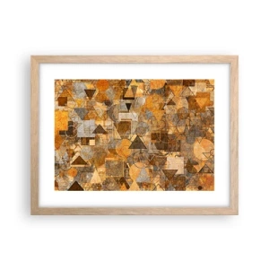 Poster in light oak frame - World Caught in One Form - 40x30 cm
