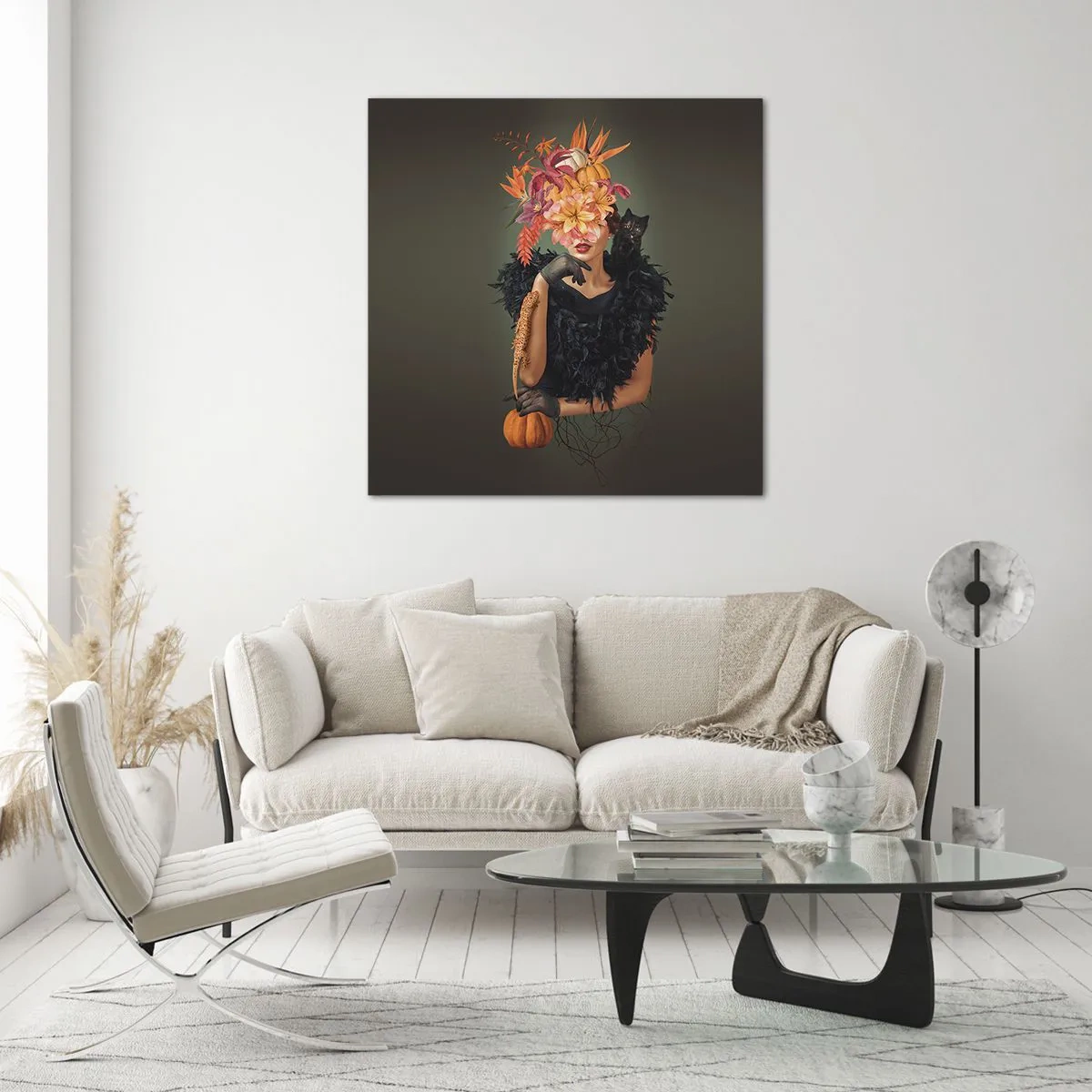 Glass picture - Charm of a Witch - 70x70 cm