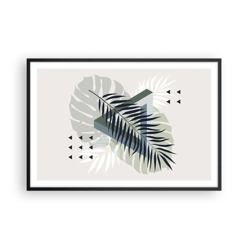 Poster in black frame - Nature and Geometry - Two Orders? - 91x61 cm