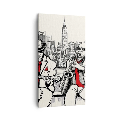 Canvas picture - New York Improvisation - 45x80 cm