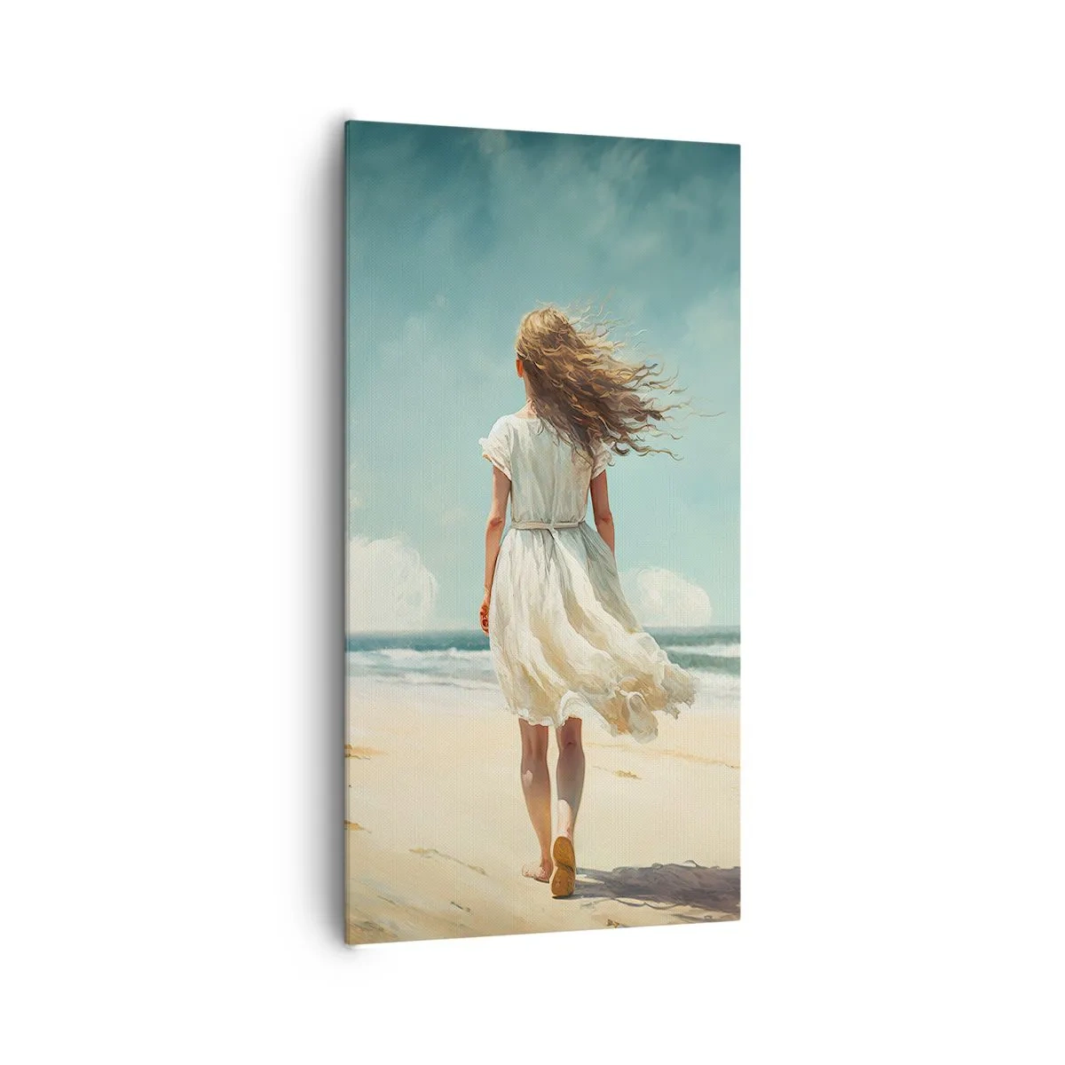 Canvas picture - Meeting the Sun aand the Wind - 65x120 cm