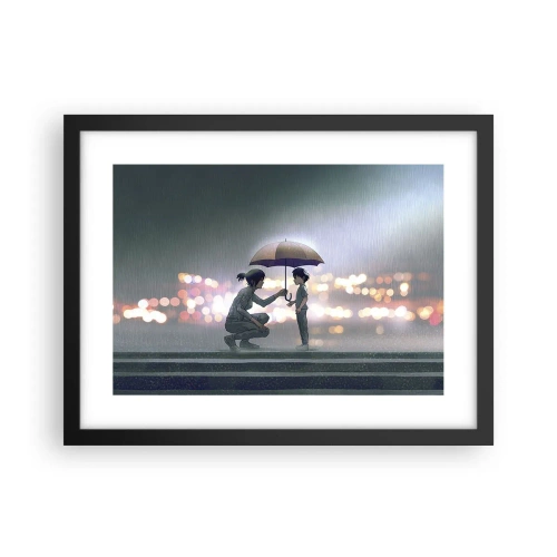 Poster in black frame - And Everything Is All Right - 40x30 cm