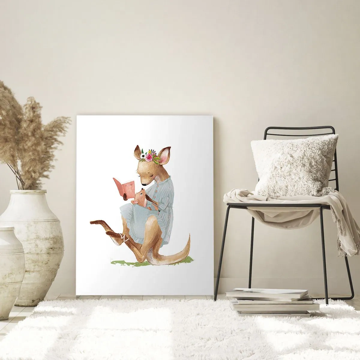 Glass picture - Read to Me, Mum - 80x120 cm