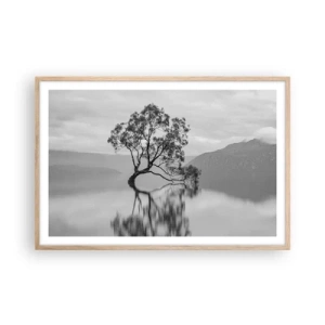 Poster in light oak frame - There Is Such Country - 91x61 cm