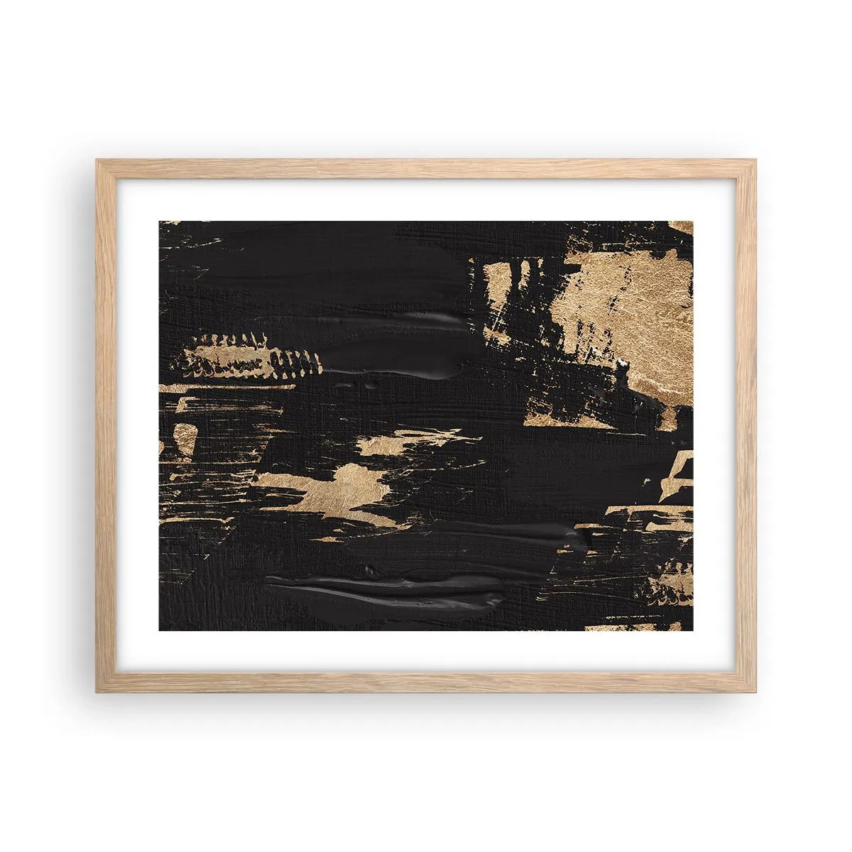 Poster in light oak frame - Touch Mark - 50x40 cm