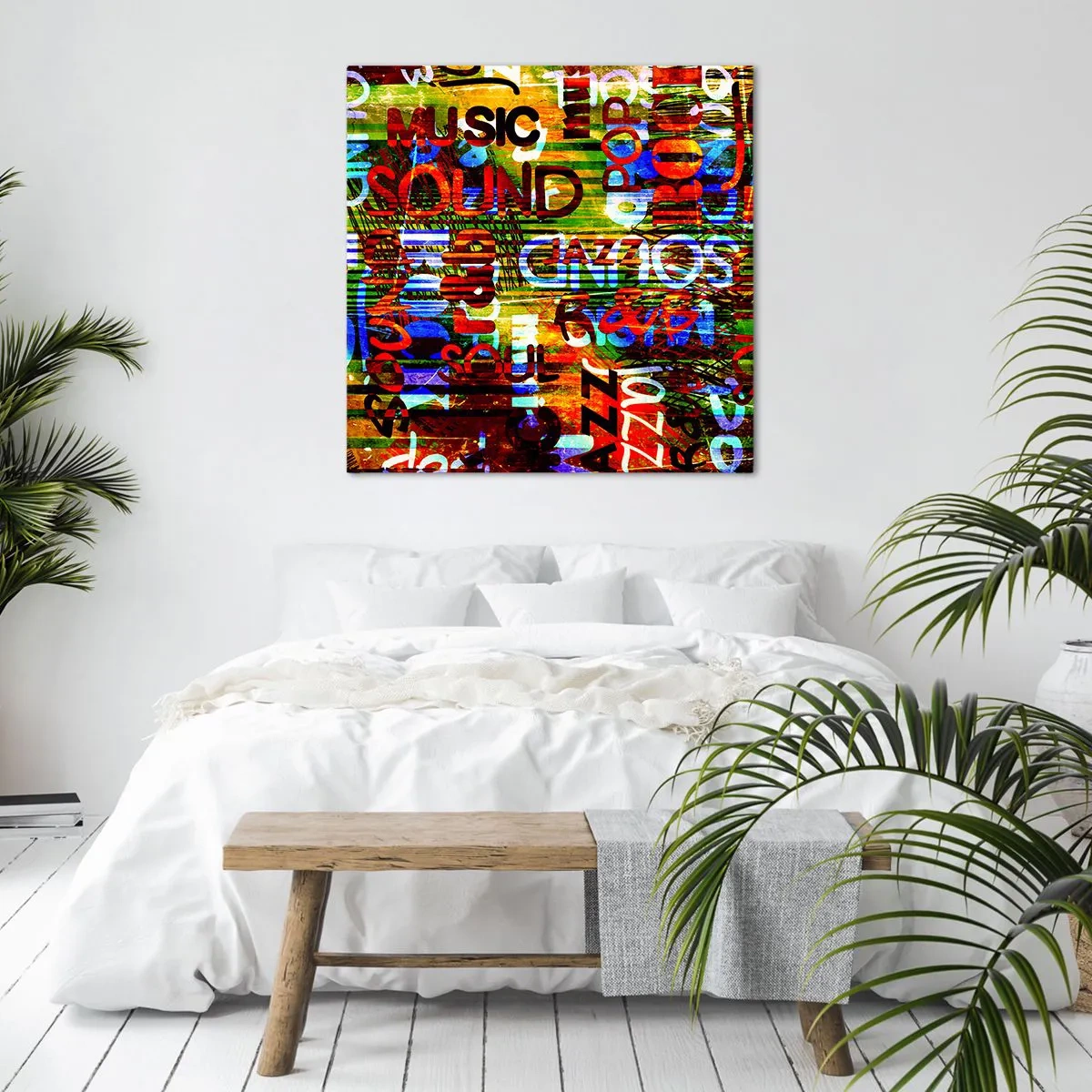 Canvas picture - All Colours of Sound - 30x30 cm
