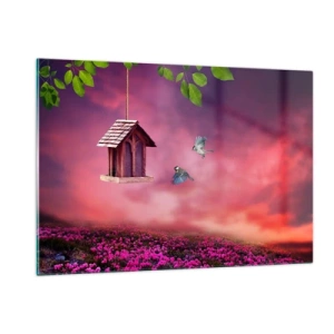 Glass picture - Invitation to Dinner - 120x80 cm