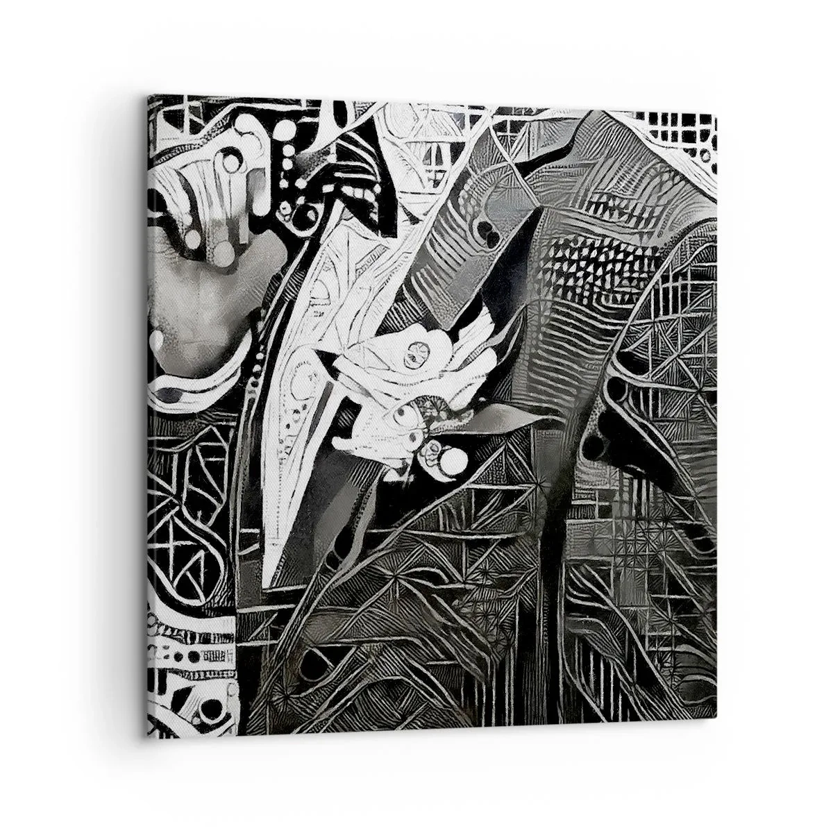 Canvas picture - Elegant in Grey - 50x50 cm