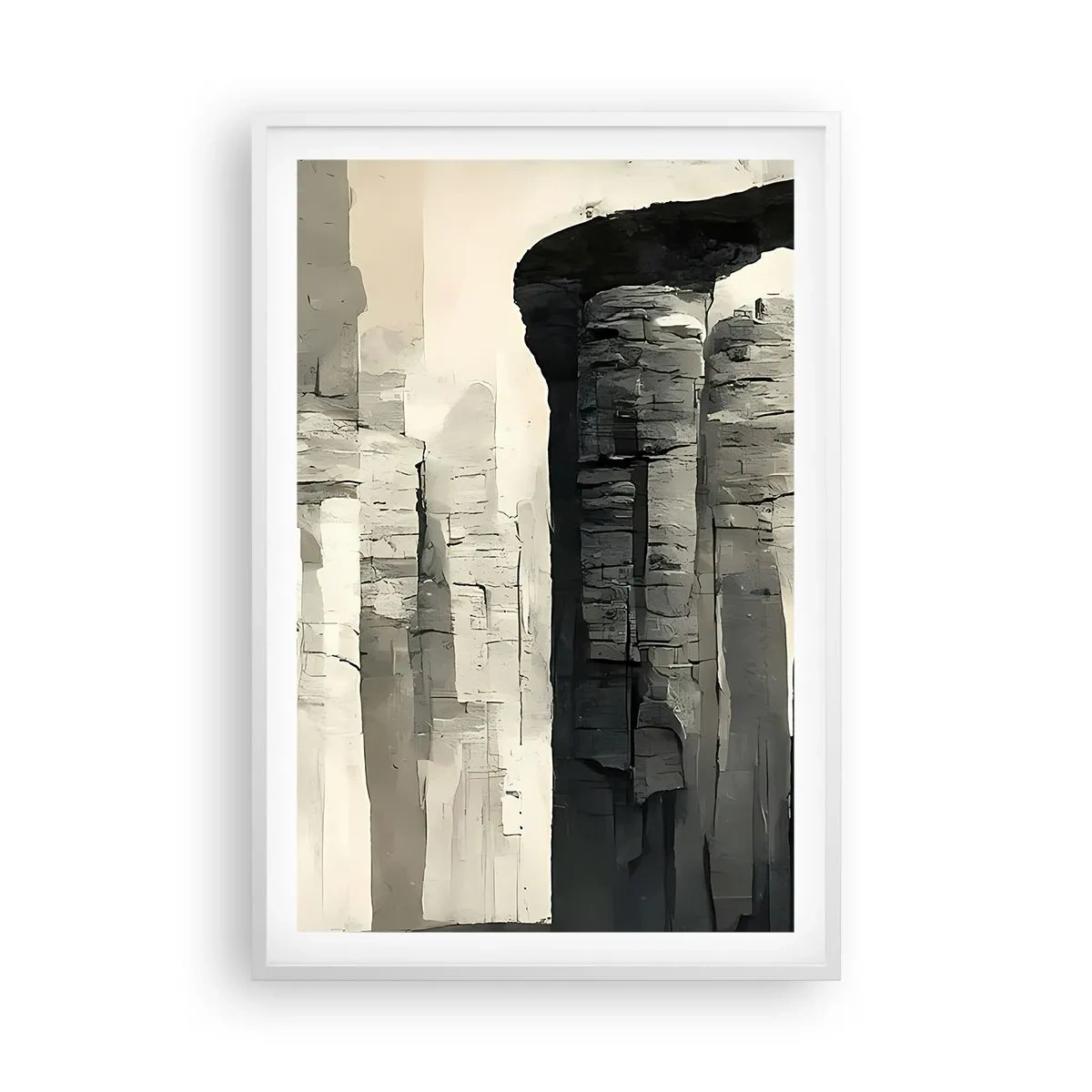 Poster in white frmae - Majesty of Antiquity - 61x91 cm