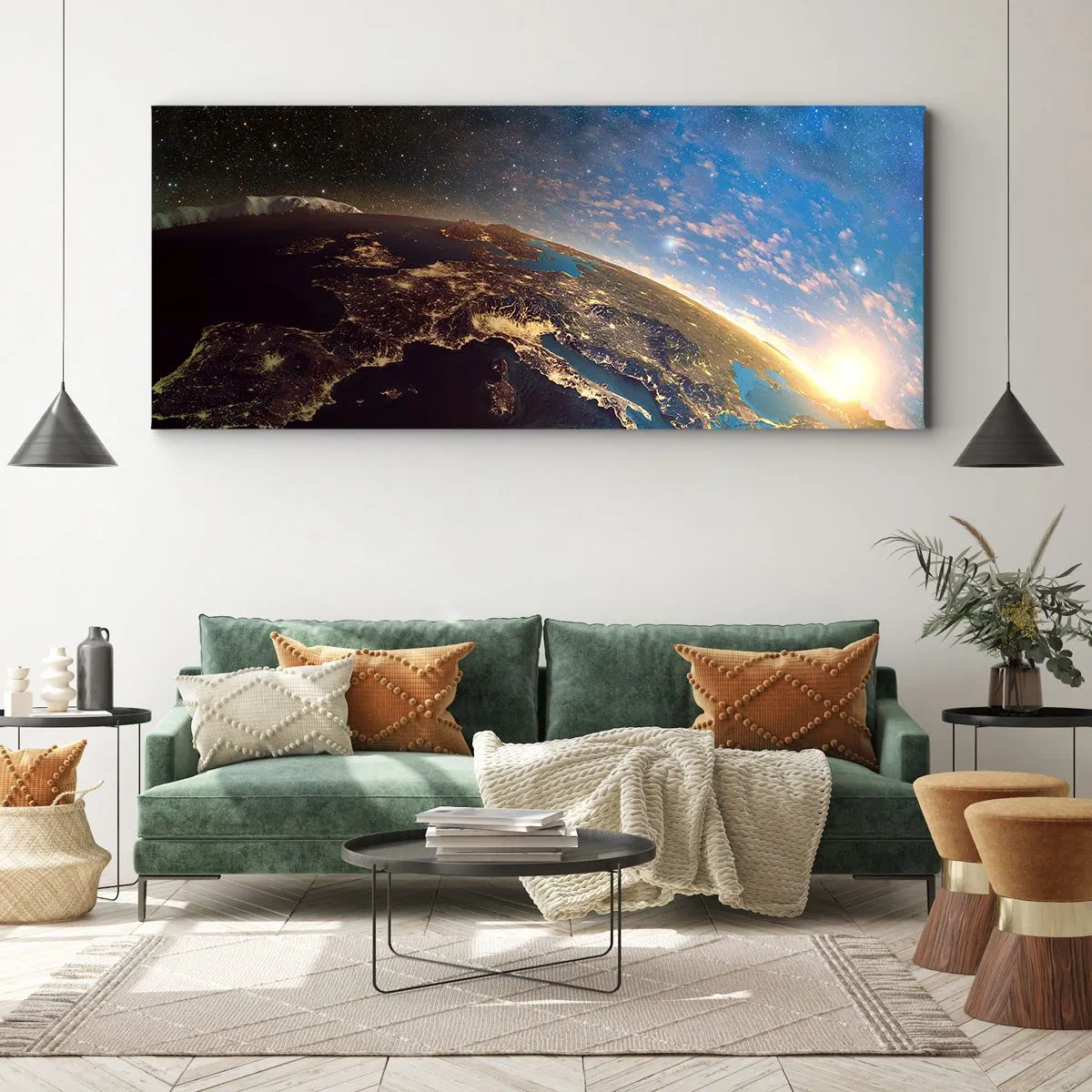 Canvas picture - Let's Look at Each Other from a Distance - 100x40 cm