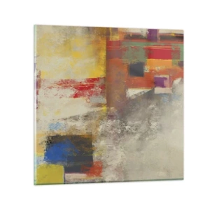 Glass picture - Geometry of Colours - 70x70 cm
