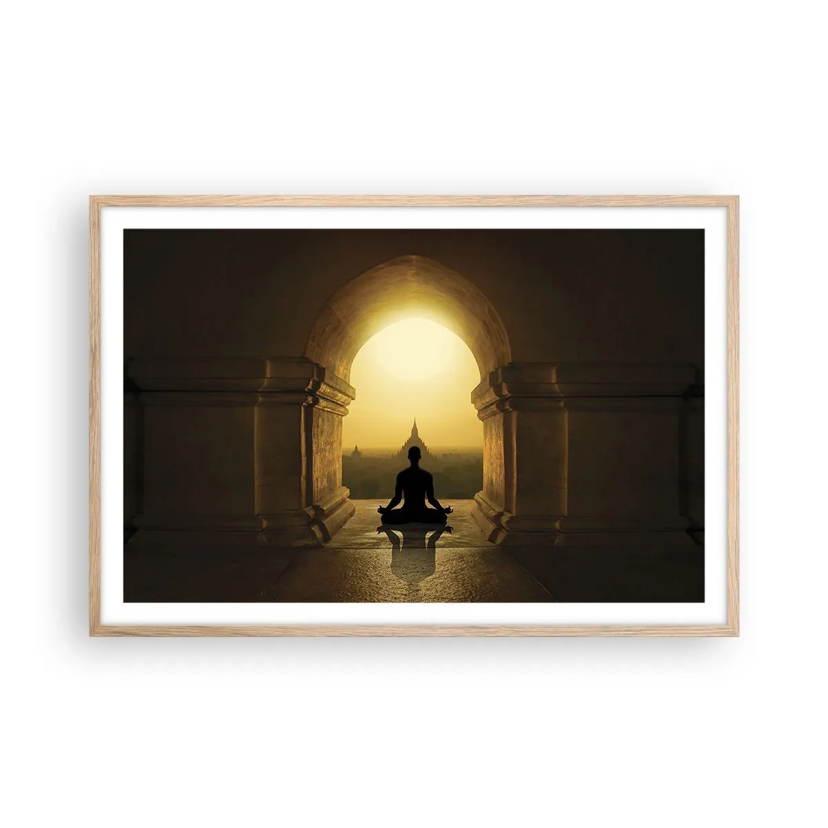 Poster in light oak frame - Full Harmony - 91x61 cm