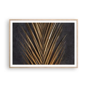 Poster in light oak frame - Gold of the Tropics - 100x70 cm