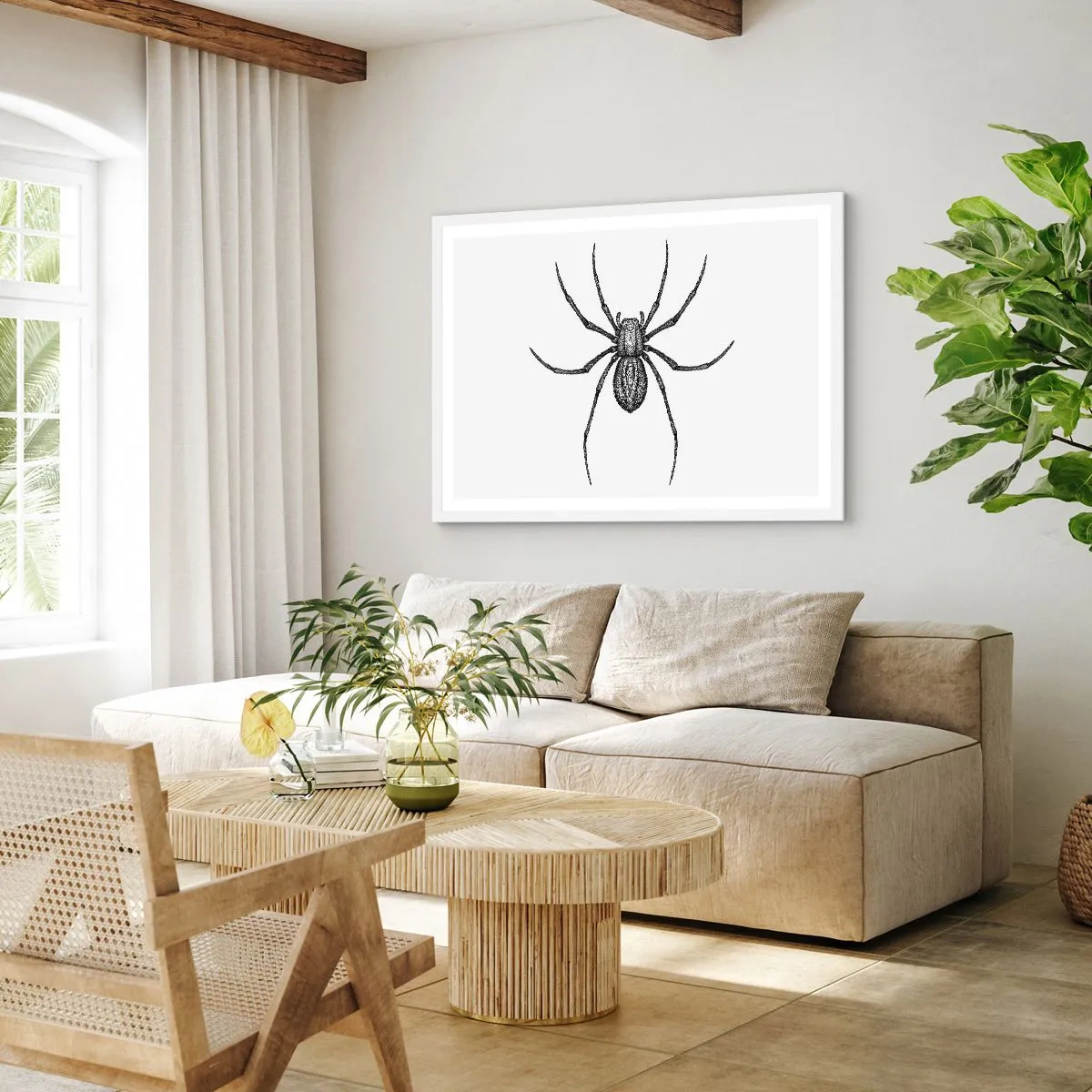 Poster in white frmae - Disturbing Precision - 50x40 cm