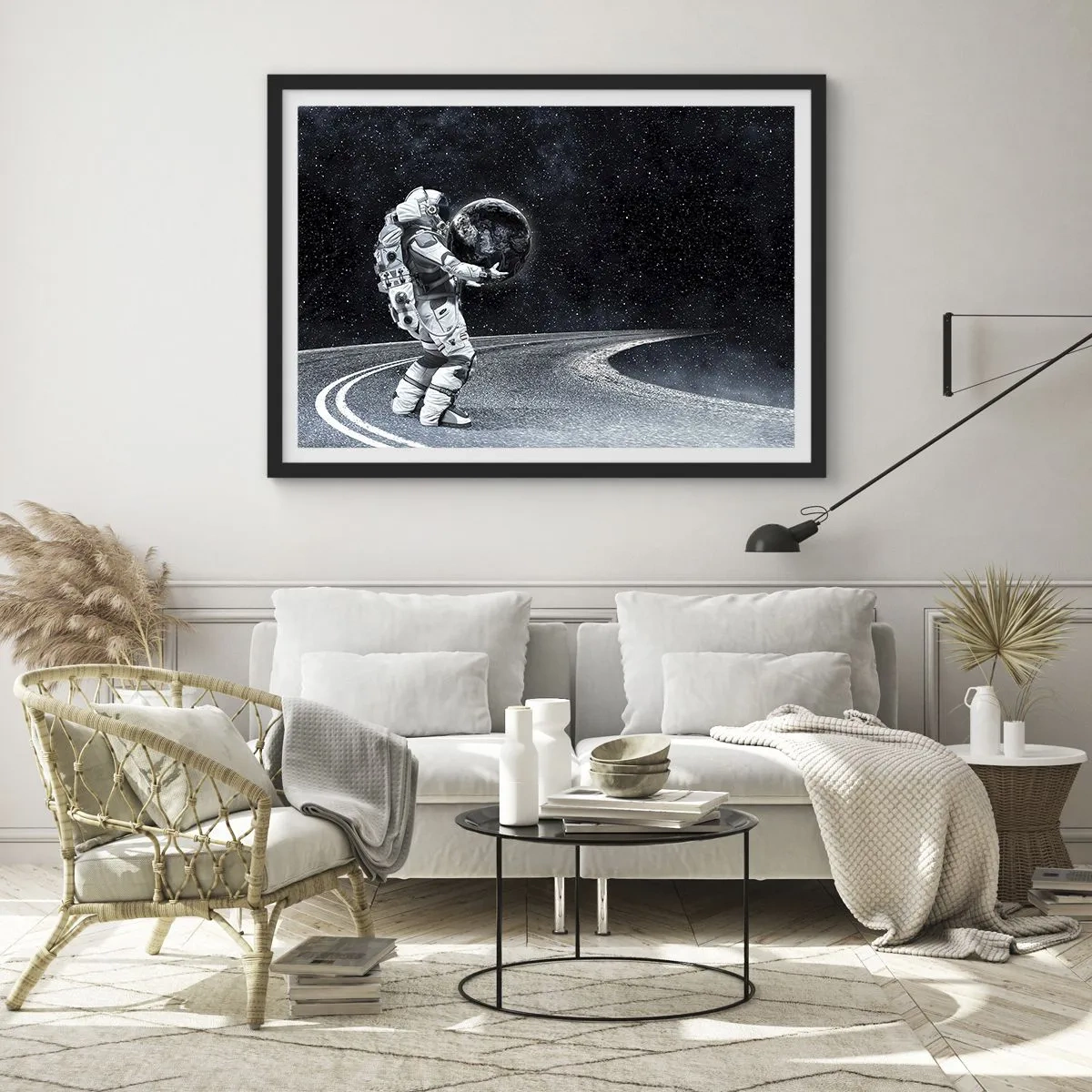 Poster in black frame - On the Milky Way - 70x50 cm