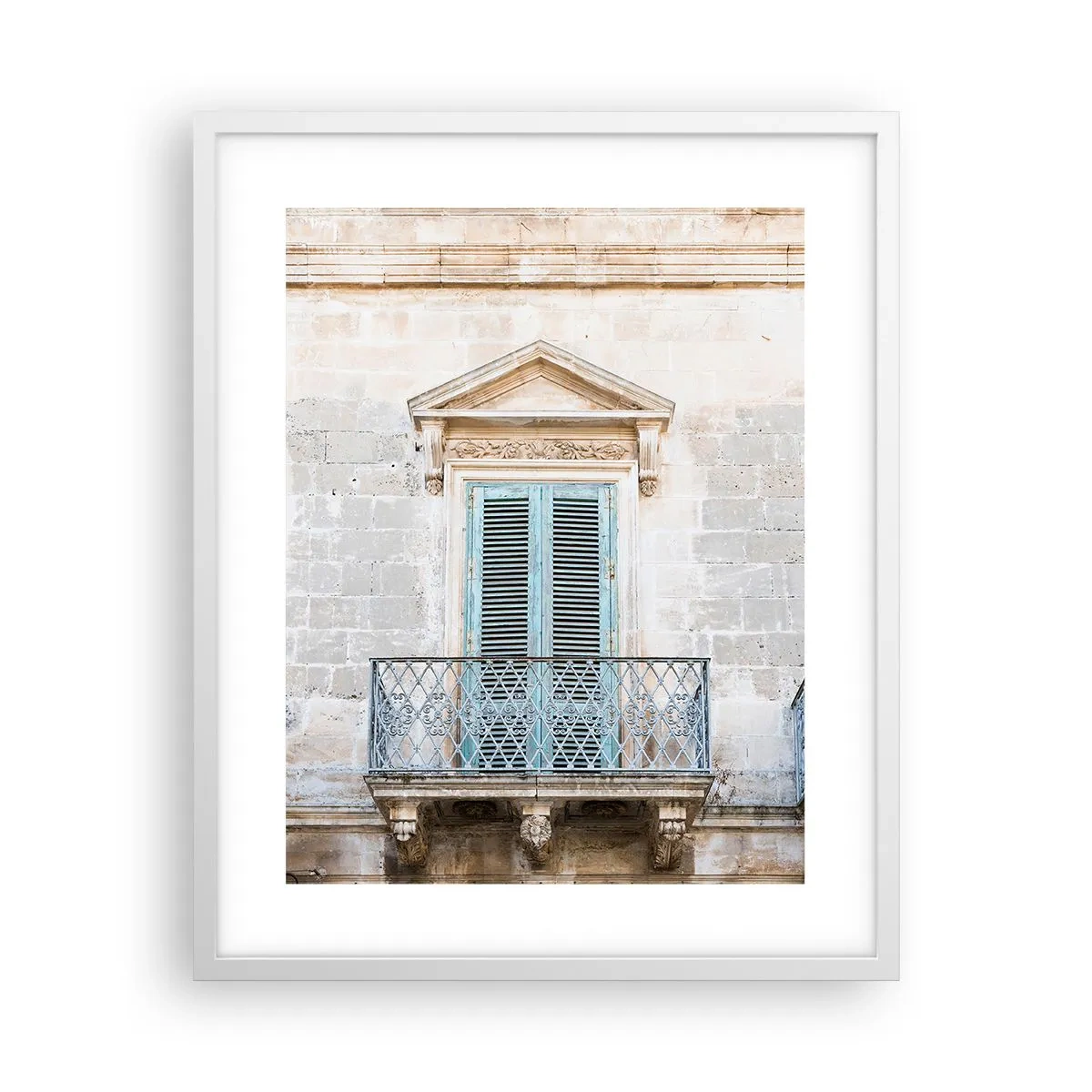 Poster in white frmae - Exceptional Charm of Italy - 40x50 cm