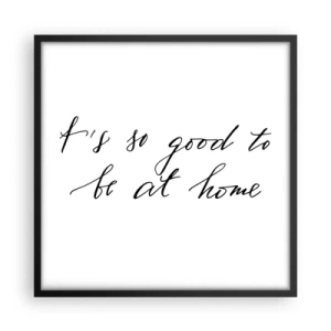 Poster in black frame - Whole Truth - 50x50 cm