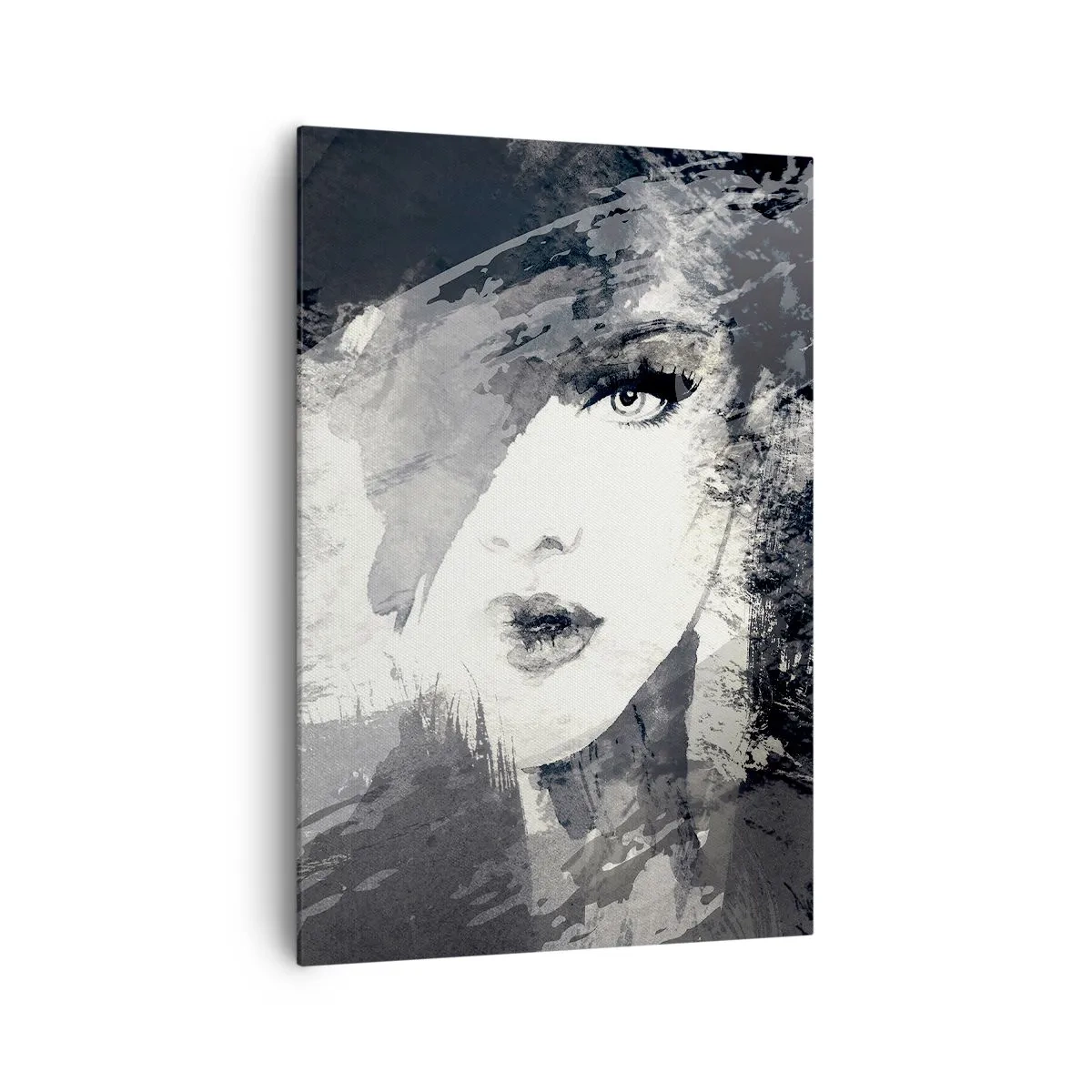 Canvas picture - From Behind Grey Voile - 70x100 cm