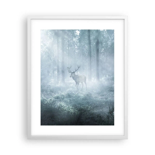 Poster in white frmae - Morning Round of the Estate - 40x50 cm