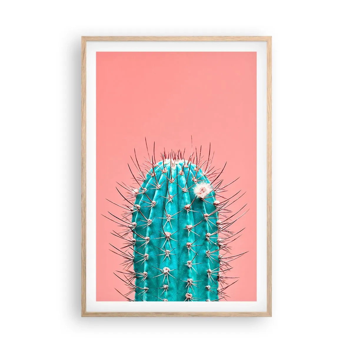 Poster in light oak frame - Just Look - 61x91 cm