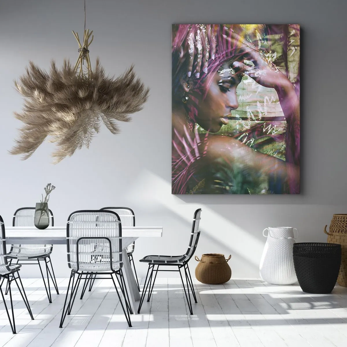 Canvas picture - Mother Nature in the Jungle - 45x80 cm