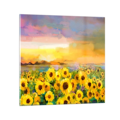 Glass picture - The Sun Itself Has Come to Earth - 70x70 cm