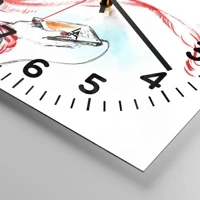 Clock face with numbers