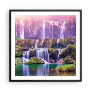 Poster in black frame - Stairway to Heaven - 60x60 cm