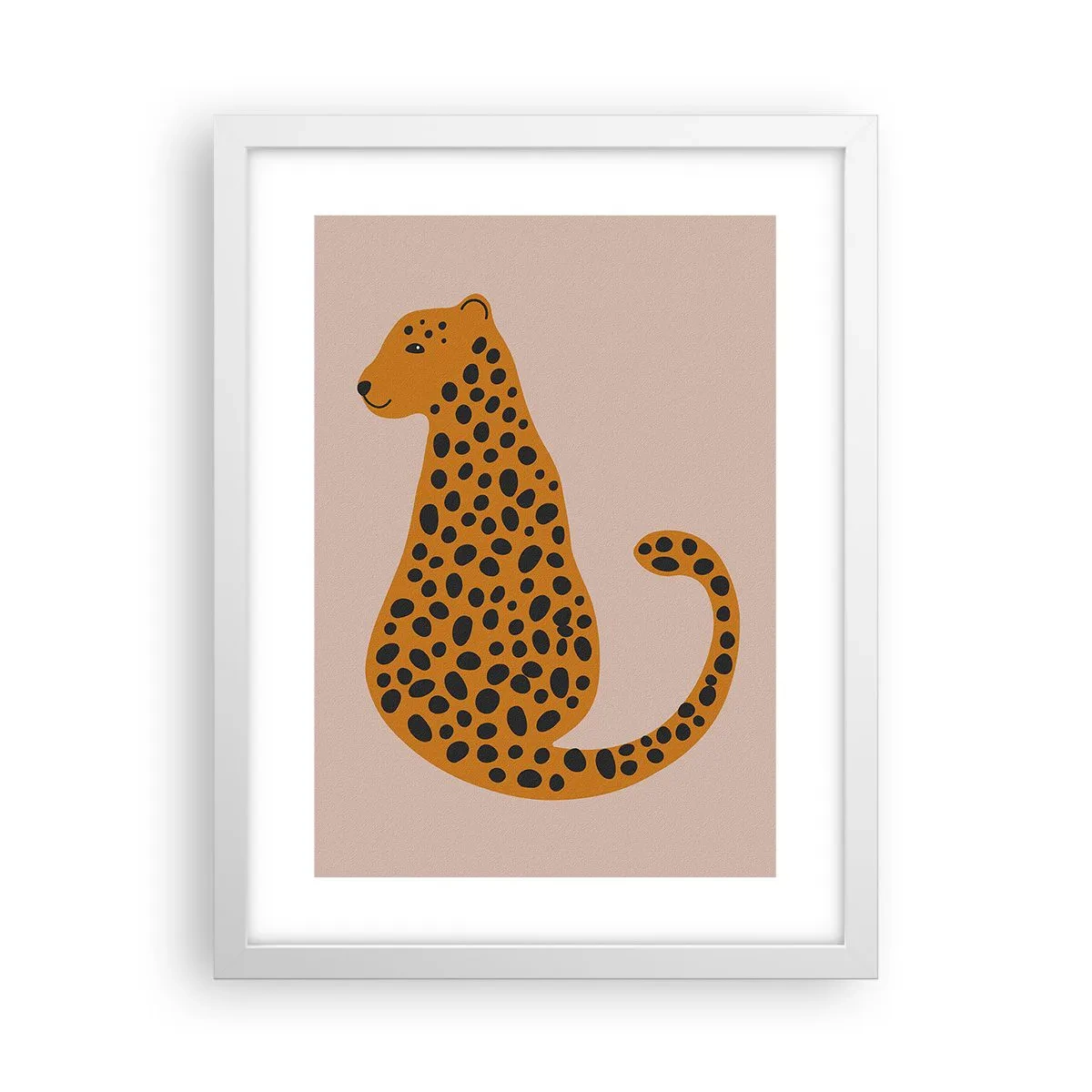 Poster in white frmae - Leopard Print Is Fashionable - 30x40 cm