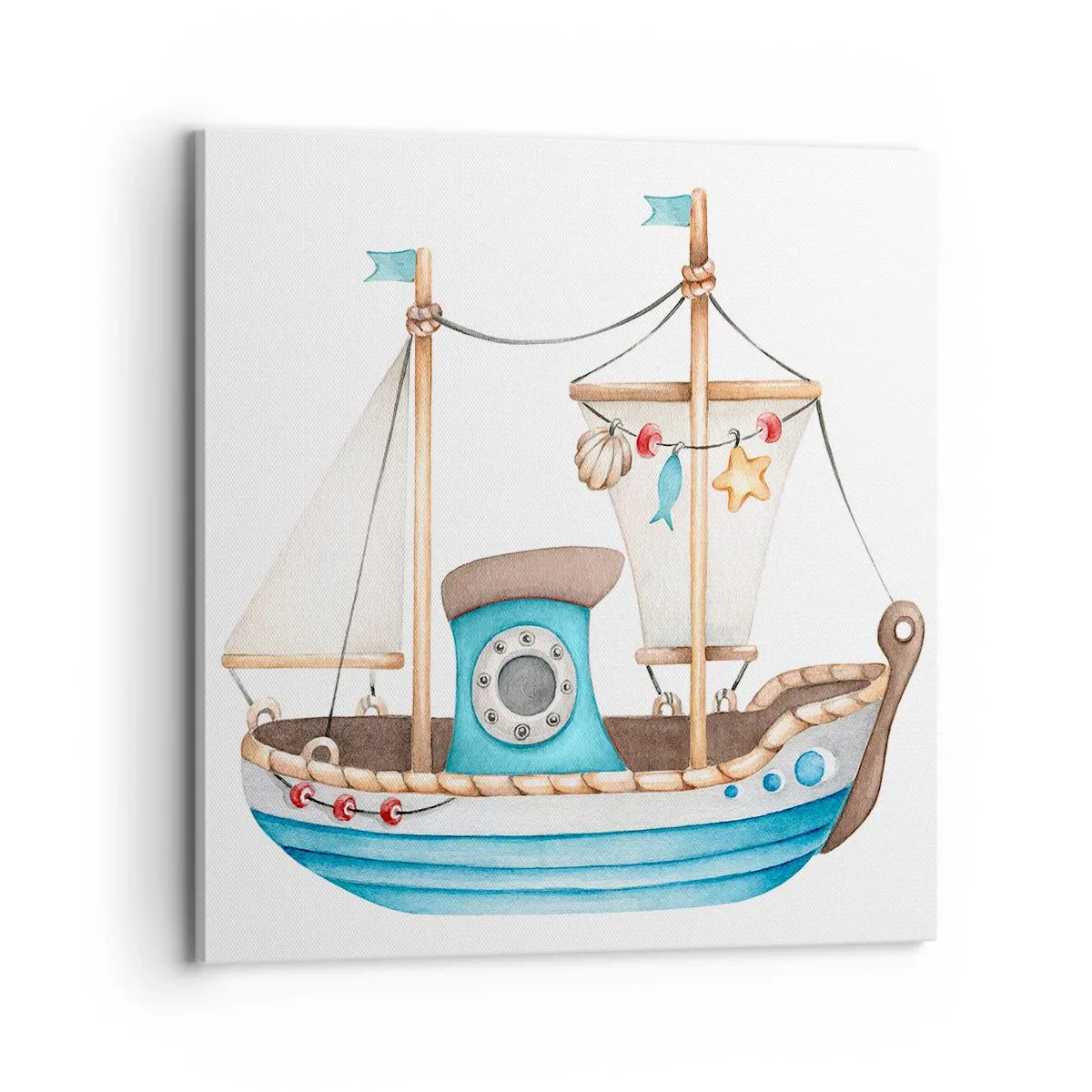 Canvas picture - Ahoy, Adventure! - 70x70 cm