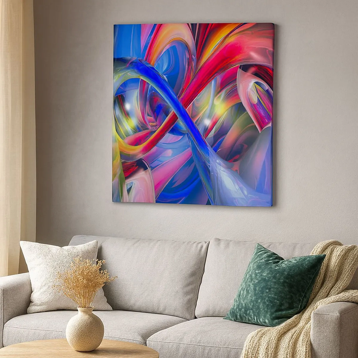Canvas picture - Dance of Colours - 30x30 cm